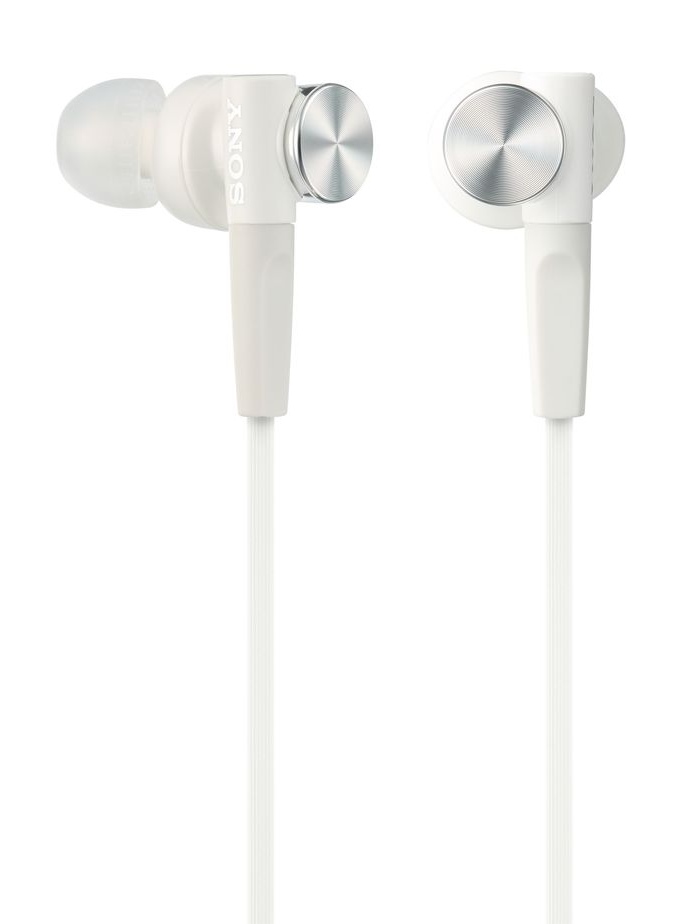 SONY sluchátka do uší MDR-XB50W/ drátová/ 3,5mm jack/ citlivost 106 dB/mW/ bílá MDRXB50W.AE