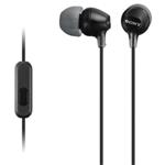 SONY sluchátka MDR-EX15AP, handsfree, černé MDREX15APB.CE7