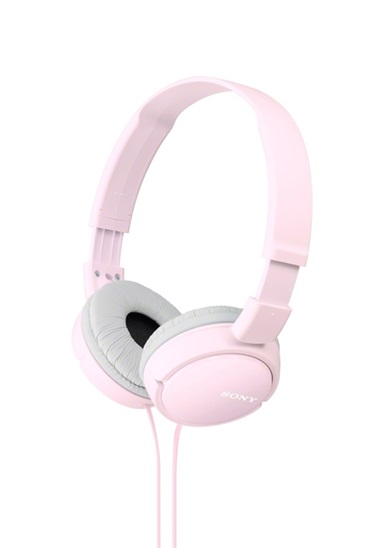 SONY sluchátka náhlavní MDRZX110/ drátová/ 3,5mm jack/ citlivost 98 dB/mW/ růžová MDRZX110P.AE