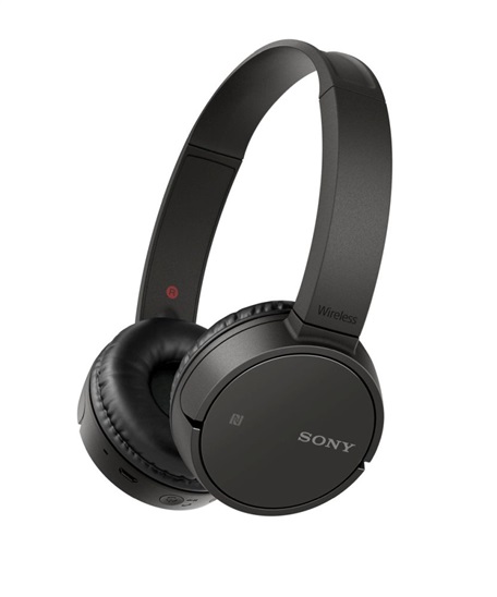 SONY WH-CH500B Bezdrátová sluchátka NFC, vestavěný mikrofon, výdrž baterie 20 hodin, Black WHCH500B.CE7