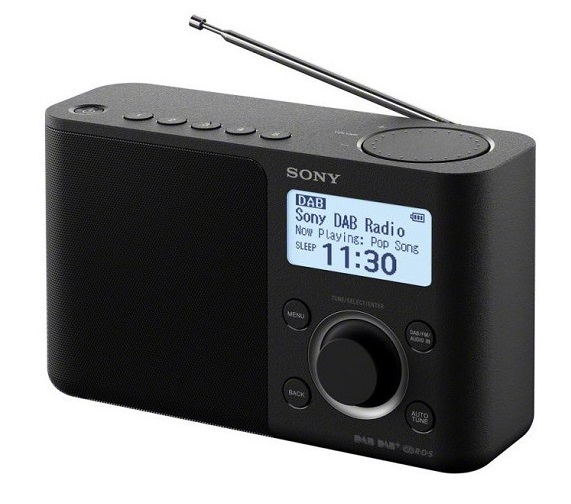 SONY XDR-S61DB Přenosné FM/DAB rádio, černé, víceřádkový bíle podsvícený display. 5 paměťových tlačítek XDRS61DB.EU8