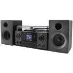 Soundmaster Elite line MCD1950SW/ Gramofon/ CD/ 2x kazeta/ BT/ DAB+/ MP3/ 2x5W/ Stříbrno-černá