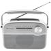 Soundmaster TR480SI rádio/ FM/ UKW/ Solární panel/ Baterie/ Stříbrné