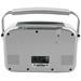 Soundmaster TR480SI rádio/ FM/ UKW/ Solární panel/ Baterie/ Stříbrné