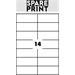 SPARE PRINT PREMIUM Samolepící etiketa bílá, 100 listů A4 (1 etiketa 105 x 42,3mm) 57001