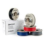 Spectrum 3D filament, ASA 275, 1,75mm, 5x250g, 80749, mix Polar White, Deep Black, Silver Star, Nav