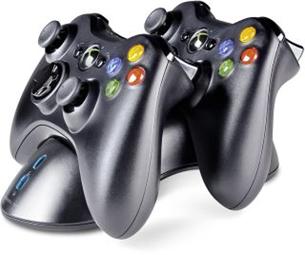 SPEEDLINK BRIDGE USB Charging System for Xbox 360 Gamepad, black SL-2308-BK