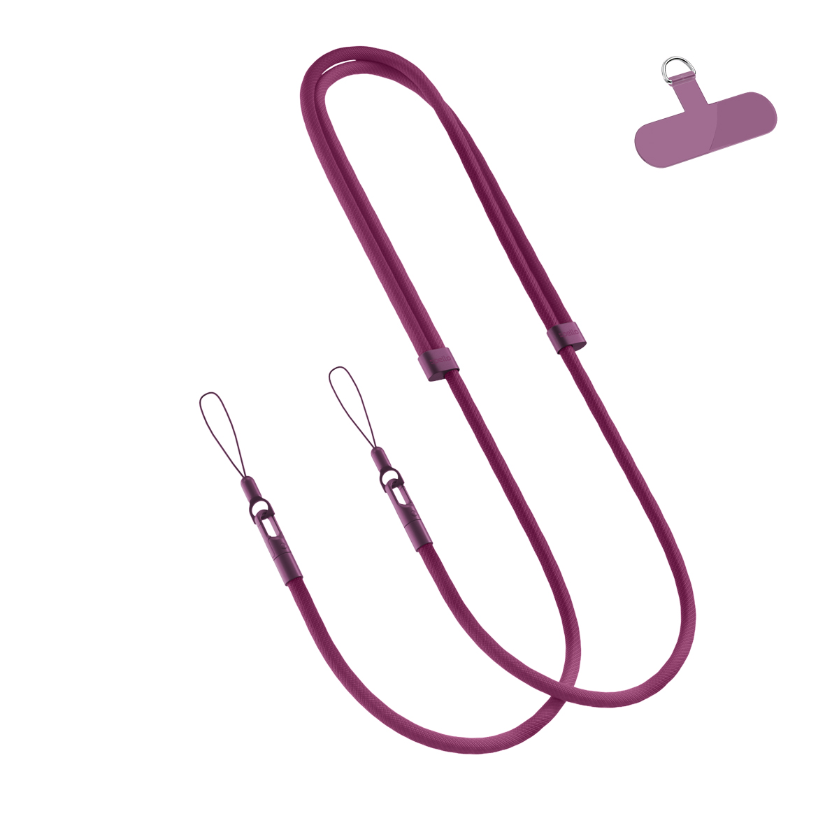 Spello Rope Crossbody Strap - vínová 9915103700001