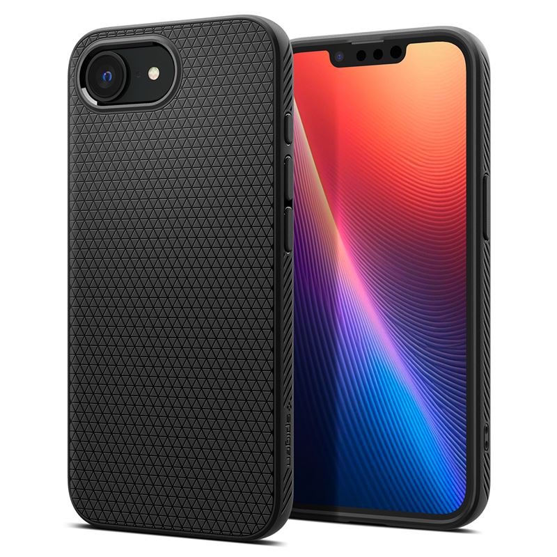 Spigen kryt Liquid Air Magsafe pre iPhone 16e - Matte Black ACS09151