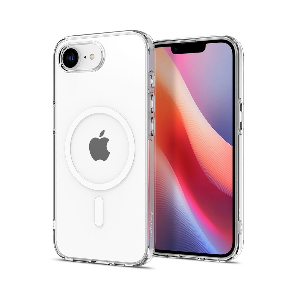 Spigen kryt Liquid Crystal Magsafe pre iPhone 16e - Clear White ACS09150