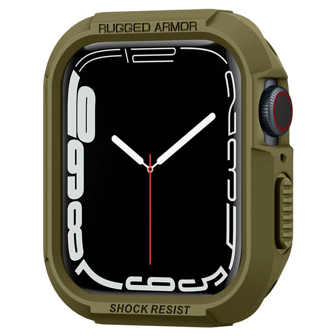 Spigen kryt Rugged Armor pre pre Apple Watch 4/5/6/7/SE 44/45mm - Olive 062CS26015