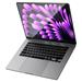 Spigen ochranné sklo Glas.tR Slim pre Macbook Air 15" M2 2023 - Black Frame AGL06950