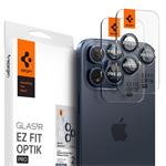 Spigen Optik Pro Lens Protector pre iPhone 15 Pro/15 Pro Max - Blue Titanium AGL07164