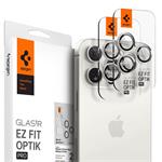 Spigen Optik Pro Lens Protector pre iPhone 15 Pro/15 Pro Max - White Titanium AGL07165