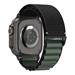 Spigen remienok Fabric Band pre Apple Watch 44-49mm - Black Green AMP10223