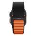 Spigen remienok Fabric Band pre Apple Watch 44-49mm - Black Orange AMP10145