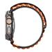Spigen remienok Fabric Band pre Apple Watch 44-49mm - Black Orange AMP10145