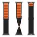 Spigen remienok Fabric Band pre Apple Watch 44-49mm - Black Orange AMP10145