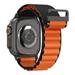 Spigen remienok Fabric Band pre Apple Watch 44-49mm - Black Orange AMP10145