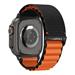 Spigen remienok Fabric Band pre Apple Watch 44-49mm - Black Orange AMP10145