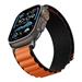 Spigen remienok Fabric Band pre Apple Watch 44-49mm - Black Orange AMP10145