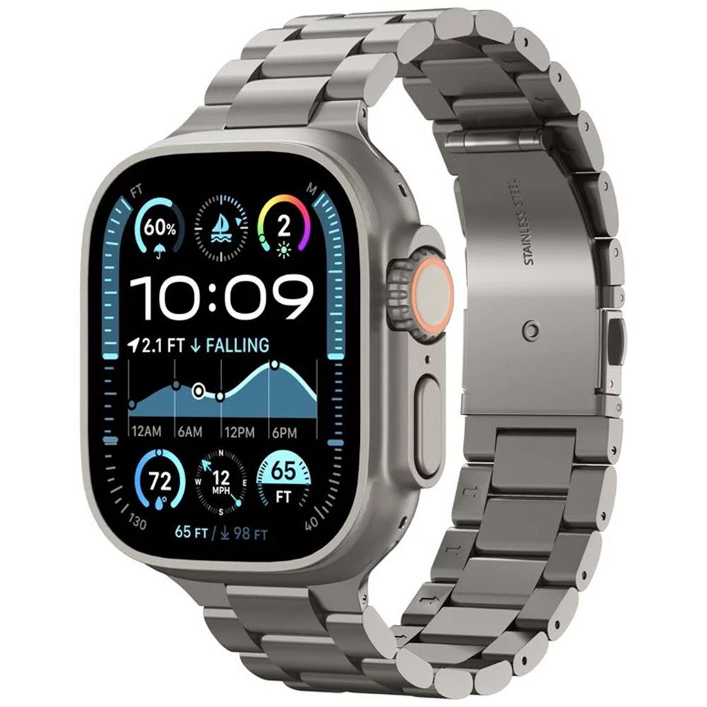 Spigen remienok Modern Fit Titanium pre Apple Watch 44-49mm - Natural Titanium AMP09105