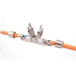Spojovací zářezový box CAT 6A FTP (kompatibilní i s CAT 5e), kompaktní, bez nutnosti speciálních nástroj C6AFTPSPOJ-SLIM