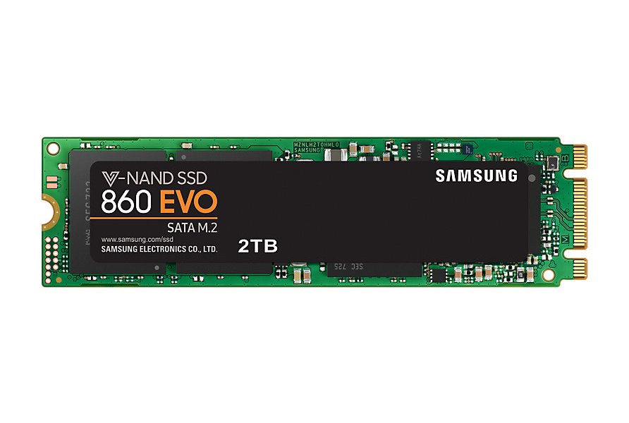 SSD 2 000 GB Samsung 860 EVO M.2 SATA III MZ-N6E2T0BW