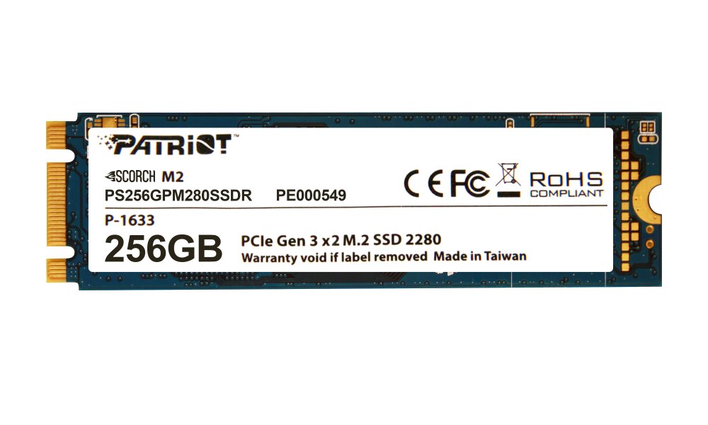 SSD 256GB PATRIOT Scorch M.2 2280 PCIe PS256GPM280SSDR