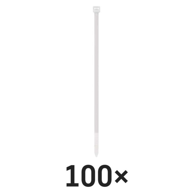 Sťahovacia páska 200×3,5, biela, 100 ks