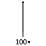 Sťahovacia páska 200×4,8, čierna, 100 ks
