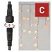 Standard LED spojovacia reťaz pulzujúca – cencúle, 2,5 m, vonkajšia, červená/vintage 8592920094891