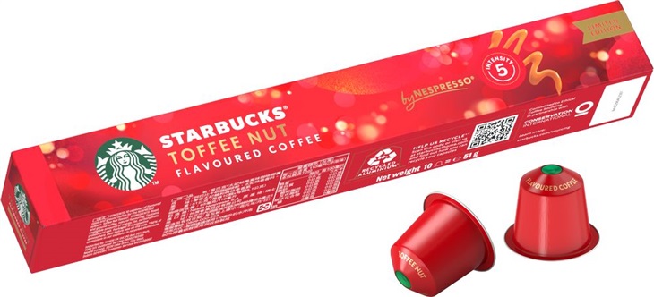 STARBUCKS Toffee Nut Flavoured 10ks 8445290453433