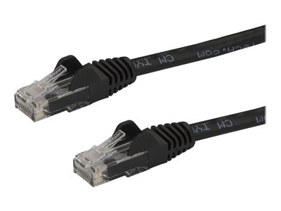 STARTECH 0.5m Black Snagless Cat6 UTP Patch Cable, STARTECH 0.5m Black Snagless Cat6 UTP Patch Cabl