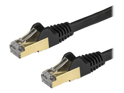 STARTECH 1m Black Cat6a Ethernet Cable - STP, STARTECH 1m Black Cat6a Ethernet Cable - STP - 6ASPAT 6ASPAT1MBK