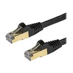 STARTECH 1m Black Cat6a Ethernet Cable - STP, STARTECH 1m Black Cat6a Ethernet Cable - STP - 6ASPAT 6ASPAT1MBK