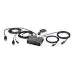 STARTECH 2-Port Hybrid Cable KVM Switch 4K DP, STARTECH 2-Port Hybrid Cable KVM Switch 4K DP - C2-D C2-D46-UAC-CBL-KVM
