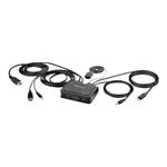 STARTECH 2-Port Hybrid Cable KVM Switch 4K HDMI, STARTECH 2-Port Hybrid Cable KVM Switch 4K HDMI - C2-H46-UAC-CBL-KVM