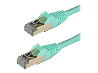 STARTECH 2m Aqua Cat6a Ethernet Cable - STP, STARTECH 2m Aqua Cat6a Ethernet Cable - STP - 6ASPAT2M 6ASPAT2MAQ