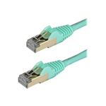 STARTECH 2m Aqua Cat6a Ethernet Cable - STP, STARTECH 2m Aqua Cat6a Ethernet Cable - STP - 6ASPAT2M 6ASPAT2MAQ