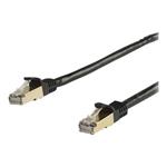 STARTECH 2m Black Cat6a Ethernet Cable - STP, STARTECH 2m Black Cat6a Ethernet Cable - STP - 6ASPAT 6ASPAT2MBK