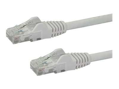 STARTECH 2m White Snagless UTP Cat6 Patch Cable, STARTECH 2m White Snagless UTP Cat6 Patch Cable -