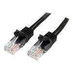 STARTECH 3m Black Snagless UTP Cat5e Patch Cable, STARTECH 3m Black Snagless UTP Cat5e Patch Cable
