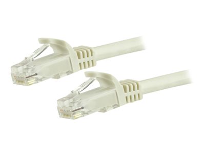 STARTECH 3m White Snagless UTP Cat6 Patch Cable, STARTECH 3m White Snagless UTP Cat6 Patch Cable - N6PATC3MWH