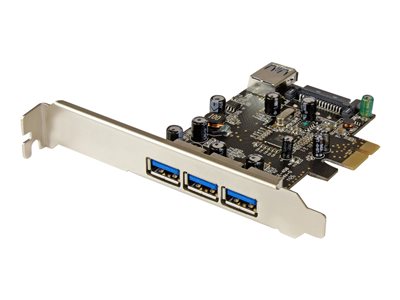 STARTECH 4 Port PCI Express USB 3.0 Card - 3+1, STARTECH 4 Port PCI Express USB 3.0 Card - 3+1 - PE PEXUSB3S42