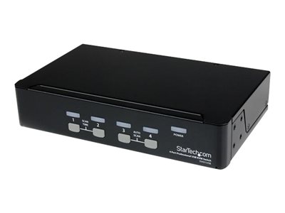 STARTECH 4 Port VGA USB KVM Switch with Hub, STARTECH 4 Port VGA USB KVM Switch with Hub - SV431USB