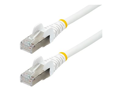 STARTECH 50cm LSZH CAT6a Ethernet Cable - White, STARTECH 50cm LSZH CAT6a Ethernet Cable - White - NLWH-50C-CAT6A-PATCH