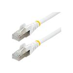 STARTECH 50cm LSZH CAT6a Ethernet Cable - White, STARTECH 50cm LSZH CAT6a Ethernet Cable - White - NLWH-50C-CAT6A-PATCH