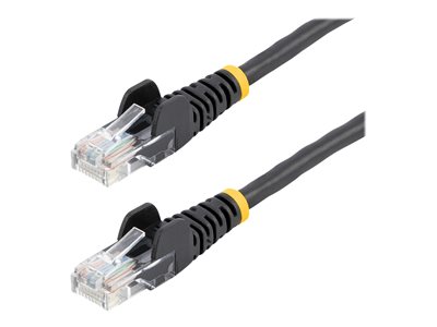 STARTECH 5m Black Snagless UTP Cat5e Patch Cable, STARTECH 5m Black Snagless UTP Cat5e Patch Cable 45PAT5MBK