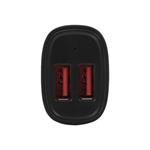 STARTECH Dual Port USB Car Charger - 24W/4.8A, STARTECH Dual Port USB Car Charger - 24W/4.8A - USB2 USB2PCARBKS